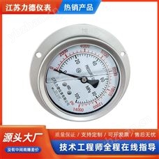 Y-100-FZ轴向带边耐震不锈钢压力表