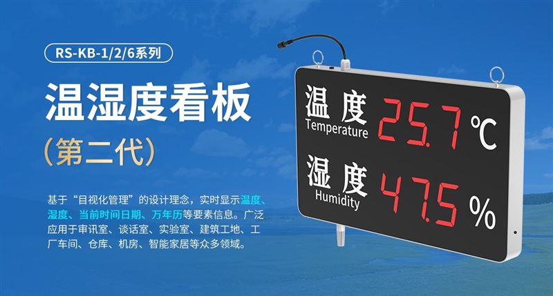 實拍溫濕度電子看板！高亮大屏，工廠倉庫都在用