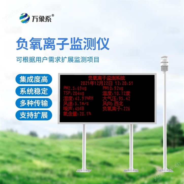 大氣負氧離子自動監測系統