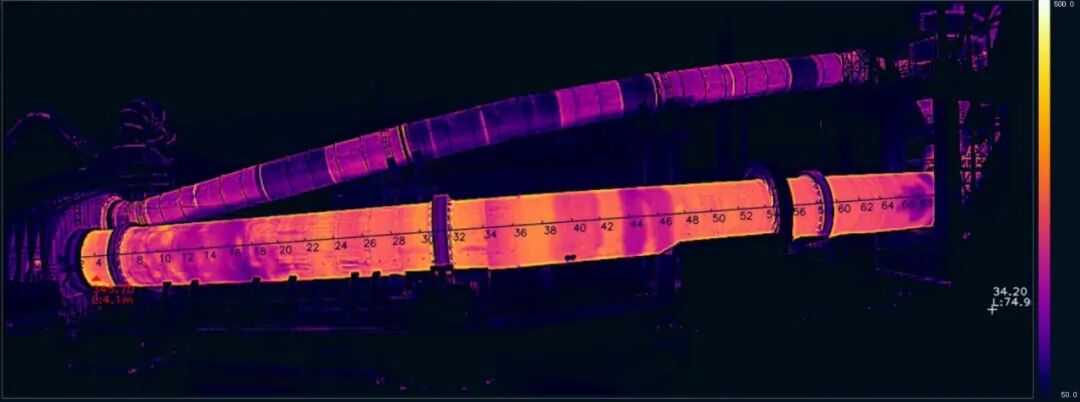 回转窑测温困局？Raythink燧石回转窑测温系统智能全景测温