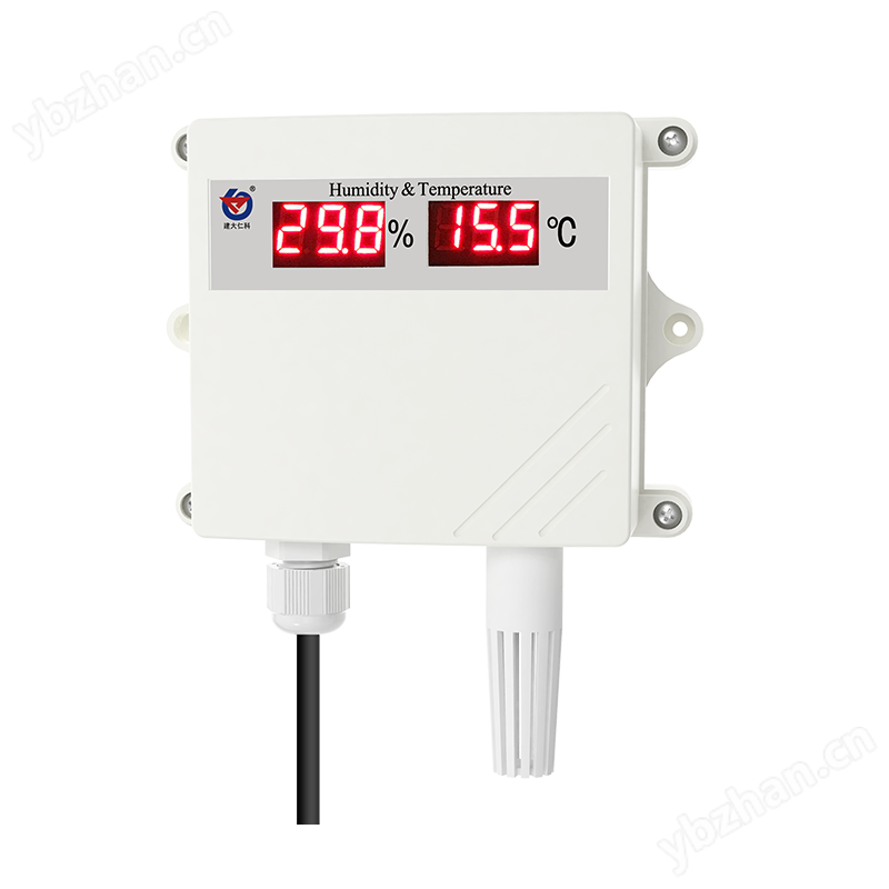 WIFI型壁掛數(shù)碼管王字殼溫濕度變送器 345